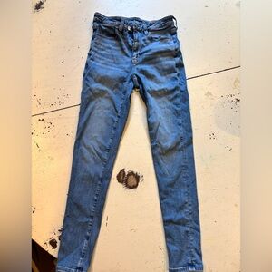 American Eagle Outfitters Blue High rise Jeggings woman’s size 4